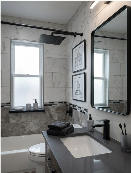Bathroom at New Park Apartments